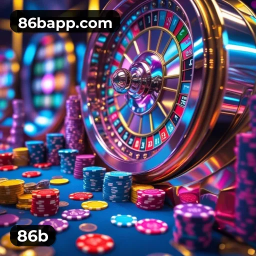 App 86b para iOS e Android — interface mobile, login biométrico e PIX integrado